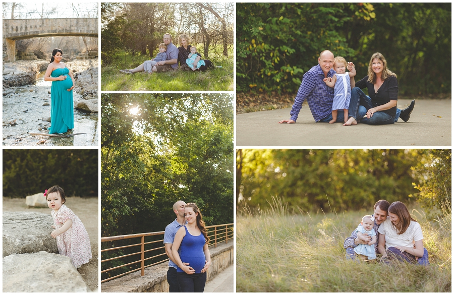collage of photos taken in a natural outdoor area arbor hills in plano, tx